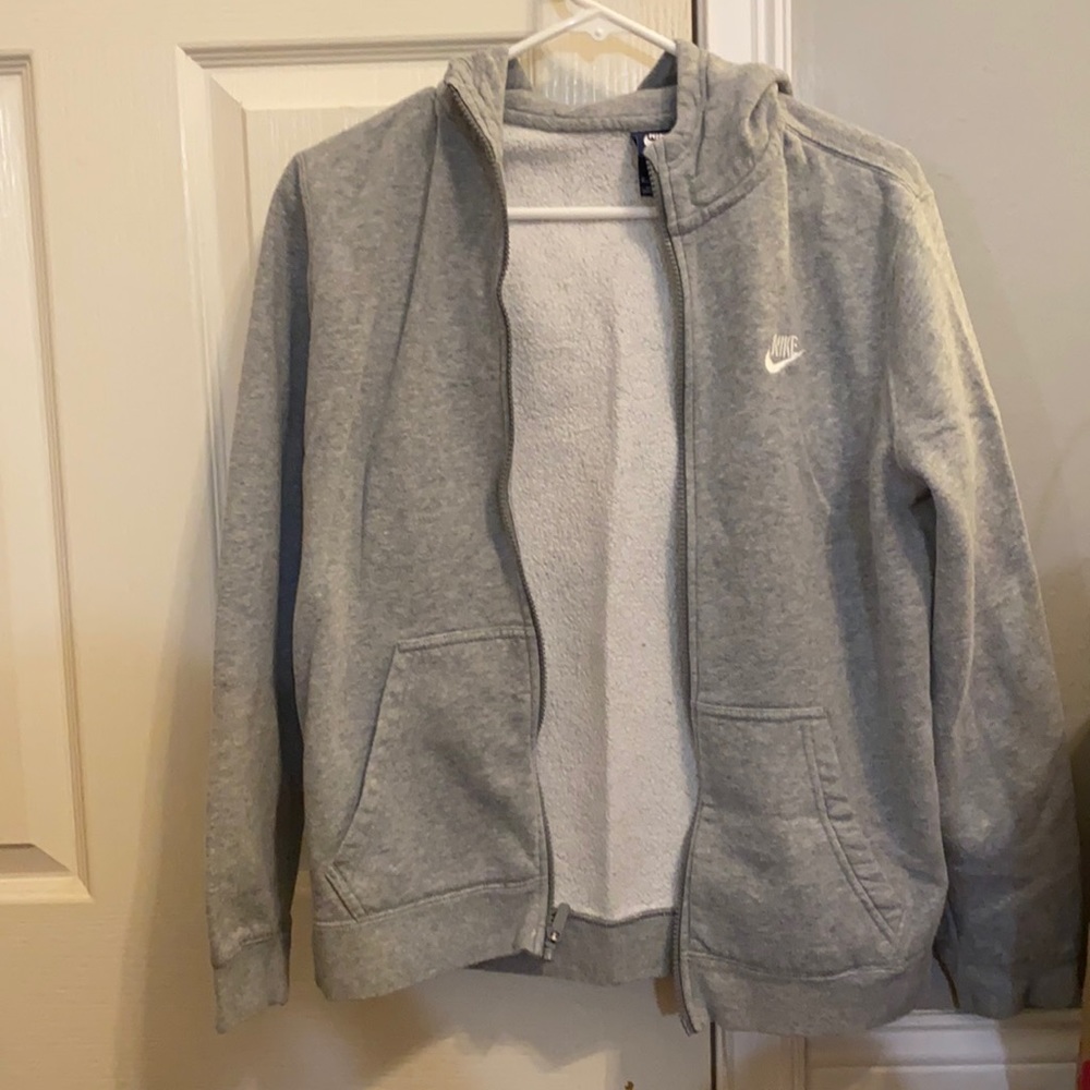 grey nike youth XL  zip up